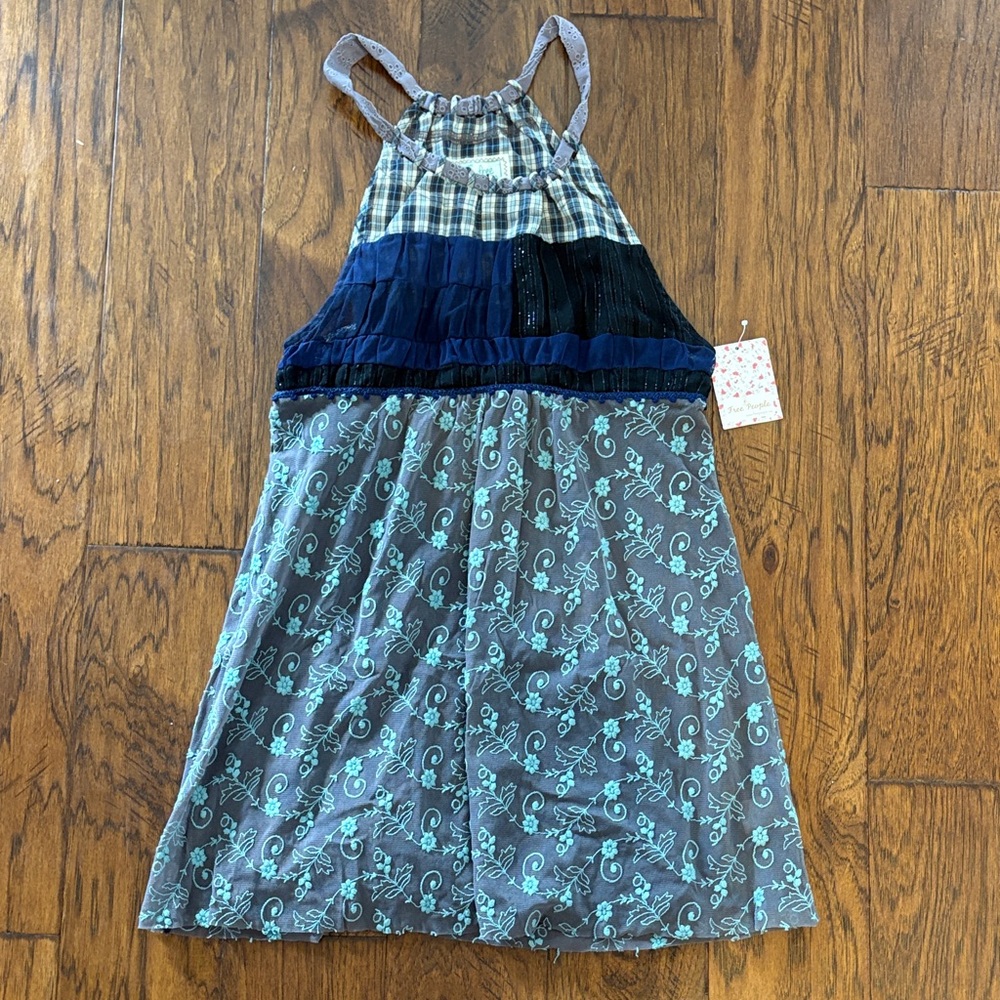 NWT Free People Night Sky Embroidered Tank top